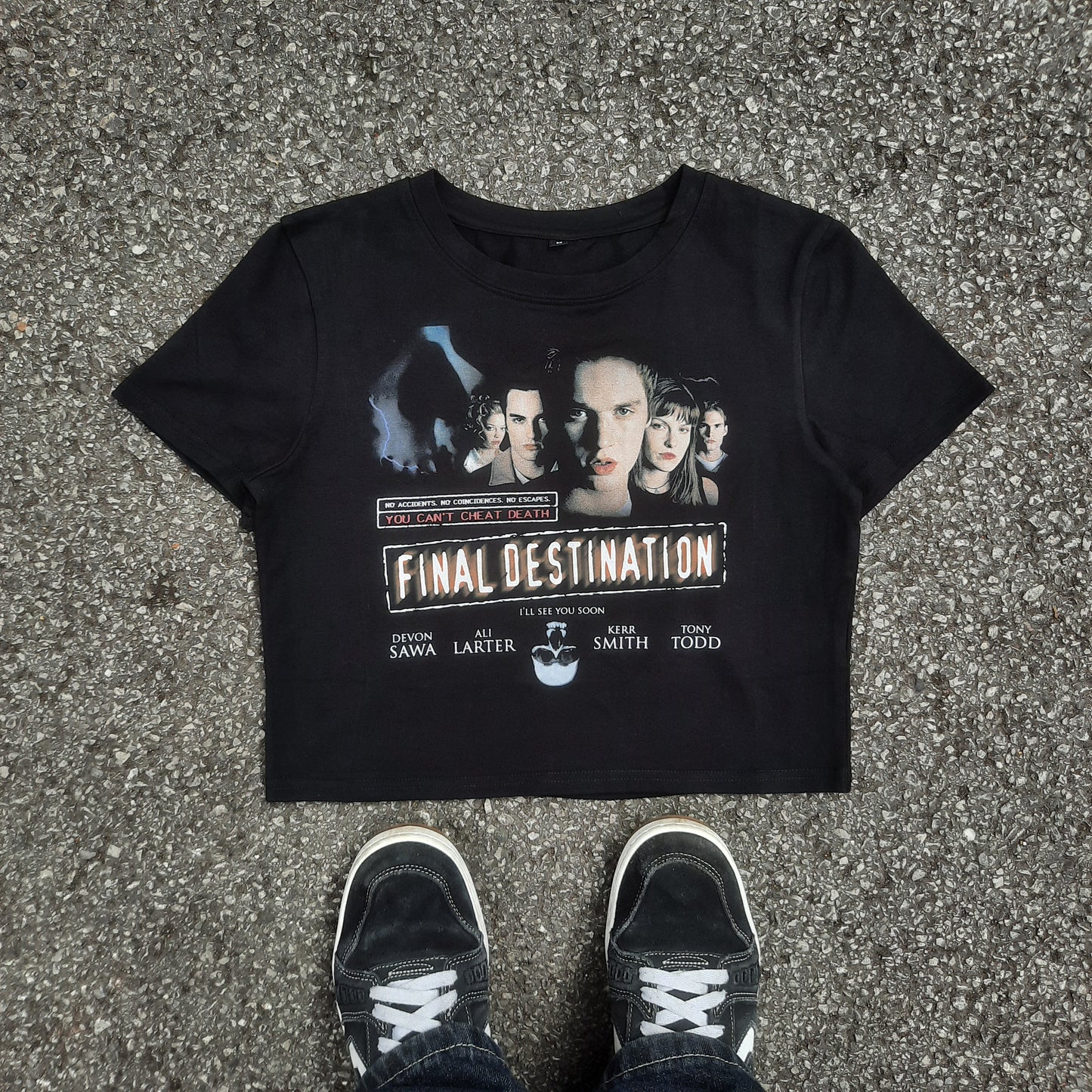 you can't cheat death baby tee