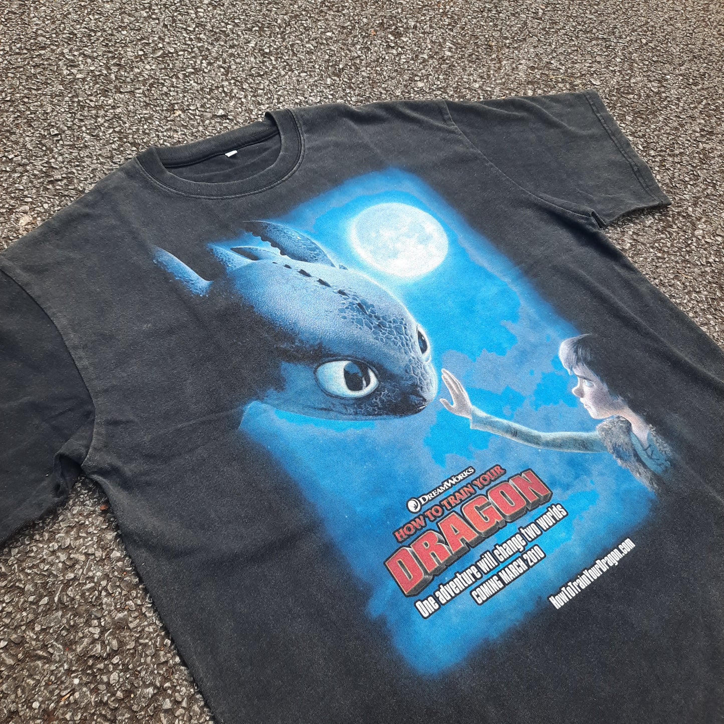 toothless & hiccup enzyme wash tee