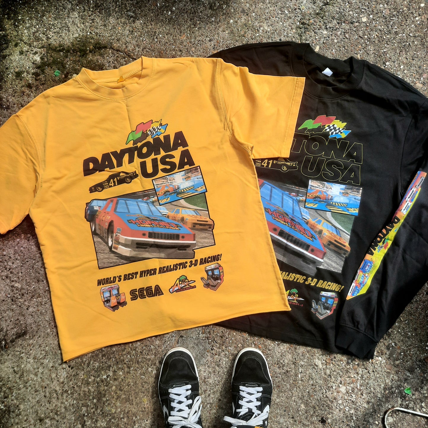 DAYTONA! raw hem tee