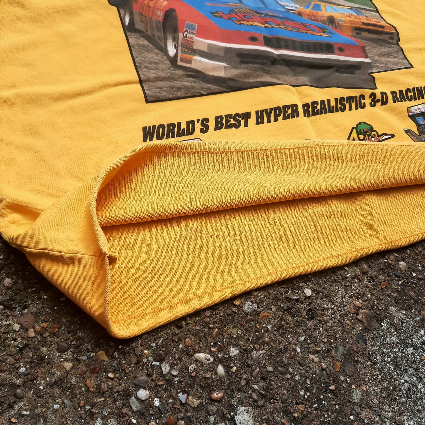 DAYTONA! raw hem tee