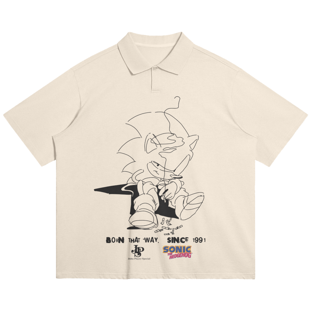 (PREMIUM) smoke break oversized polo