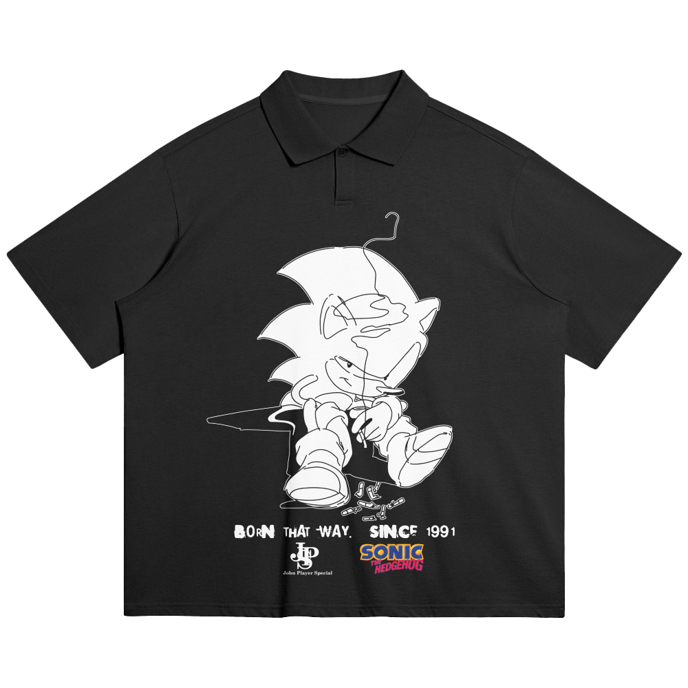 (PREMIUM) smoke break oversized polo