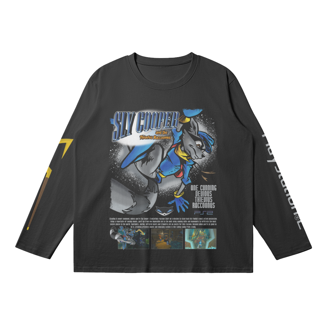 (BUDGET) cunning devious thievius raccoonus longsleeve