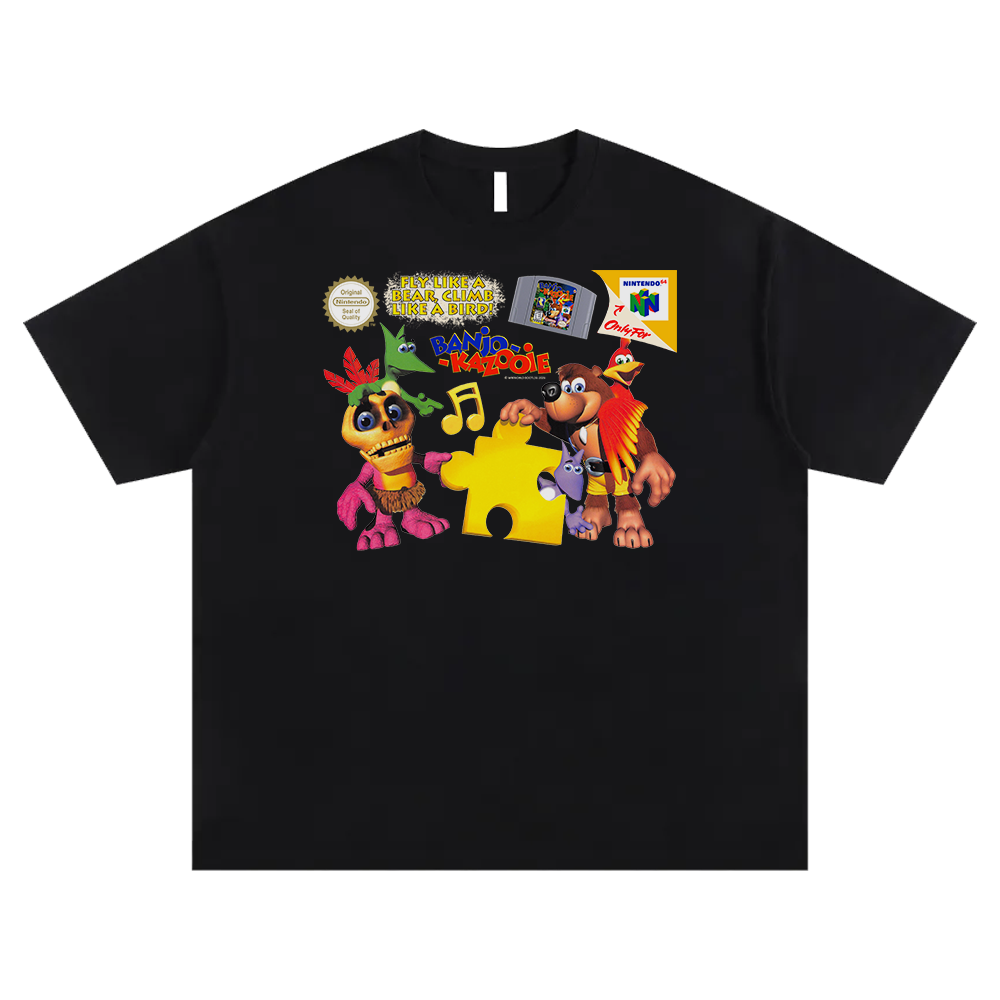 bird & bear black tee