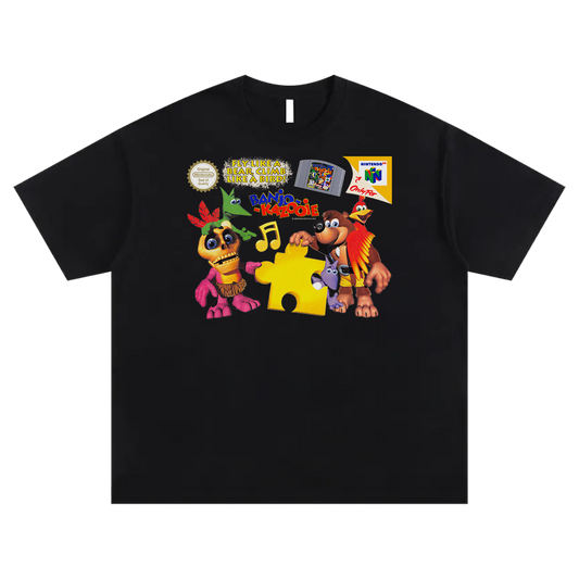 bird & bear black tee