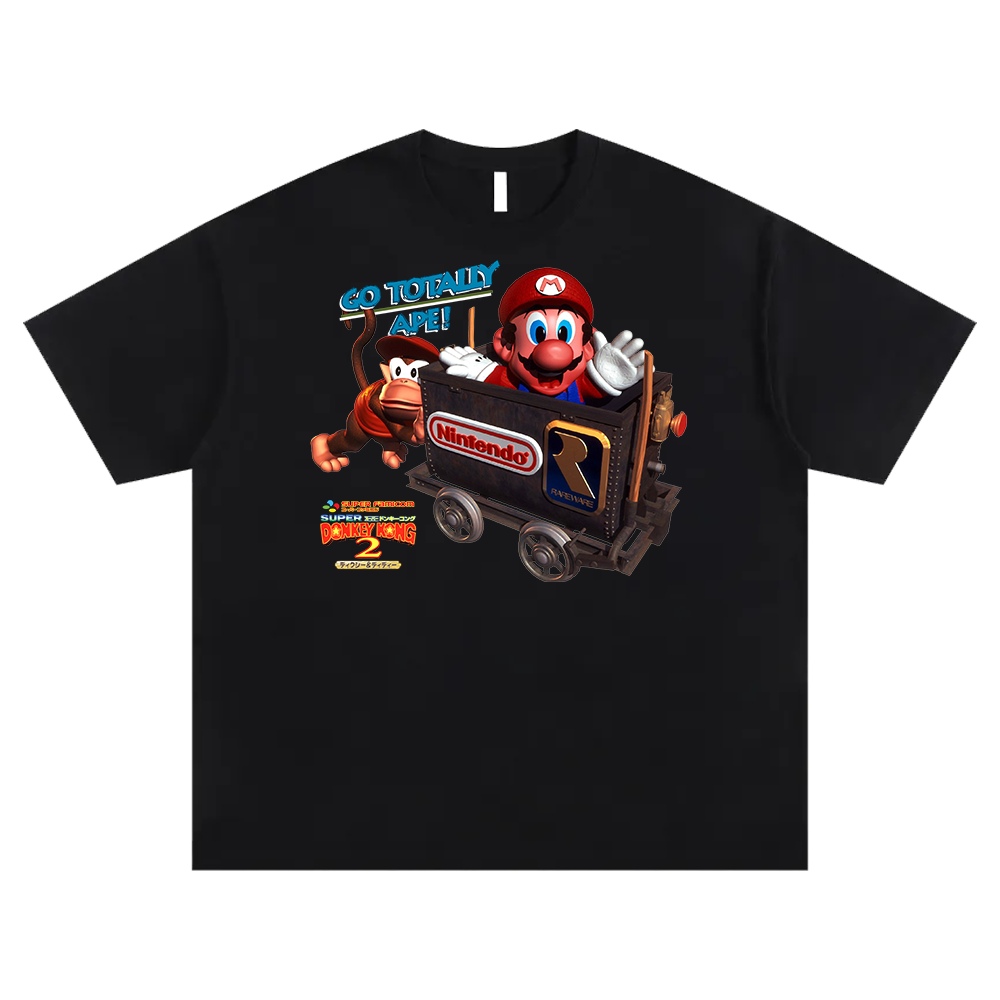 totally ape black tee