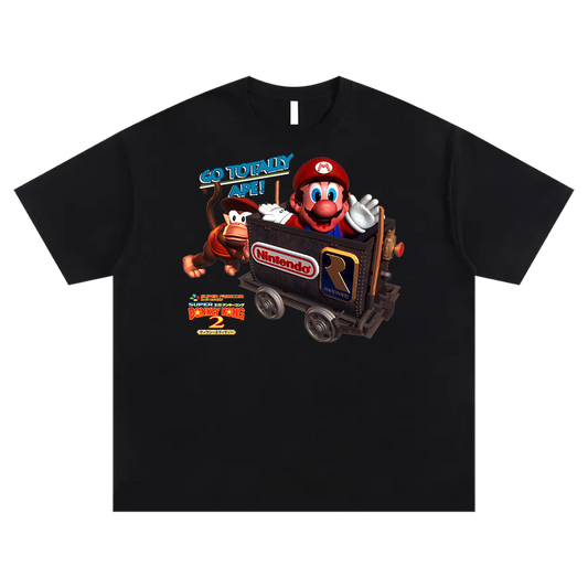 totally ape black tee