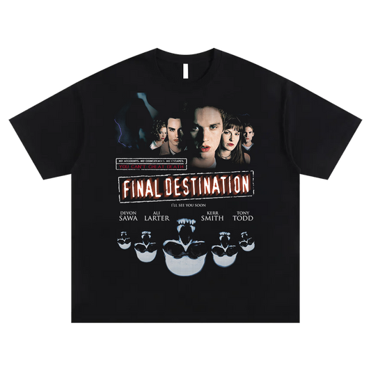 you can't cheat death black tee