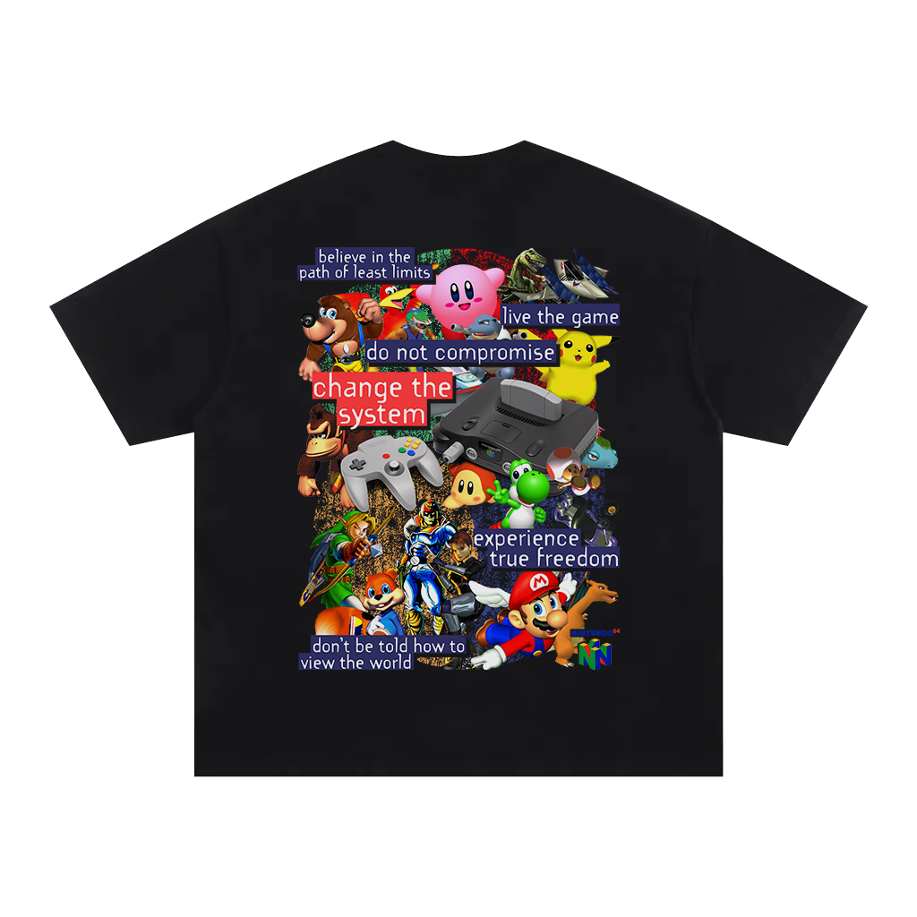 64 bit black tee