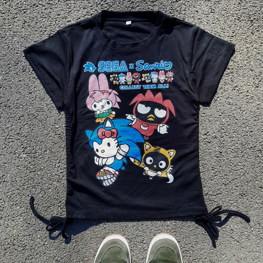 PEAK COLLAB drawstring top