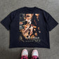 Red Pyramid Thing raw hem tee