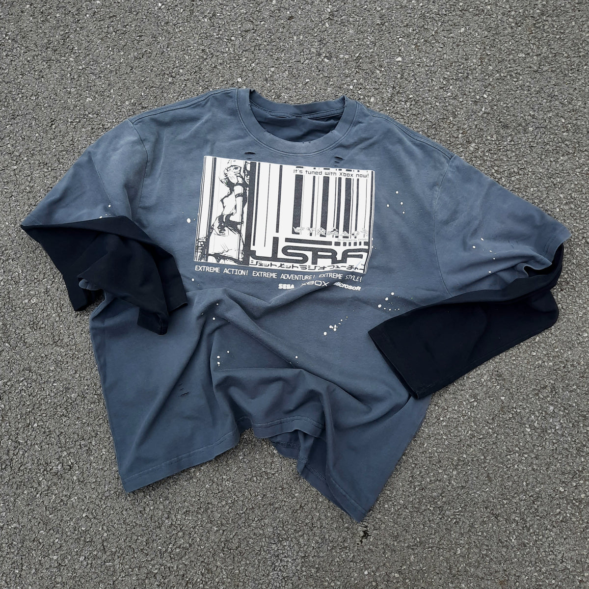 EXTREME! distressed layered tee