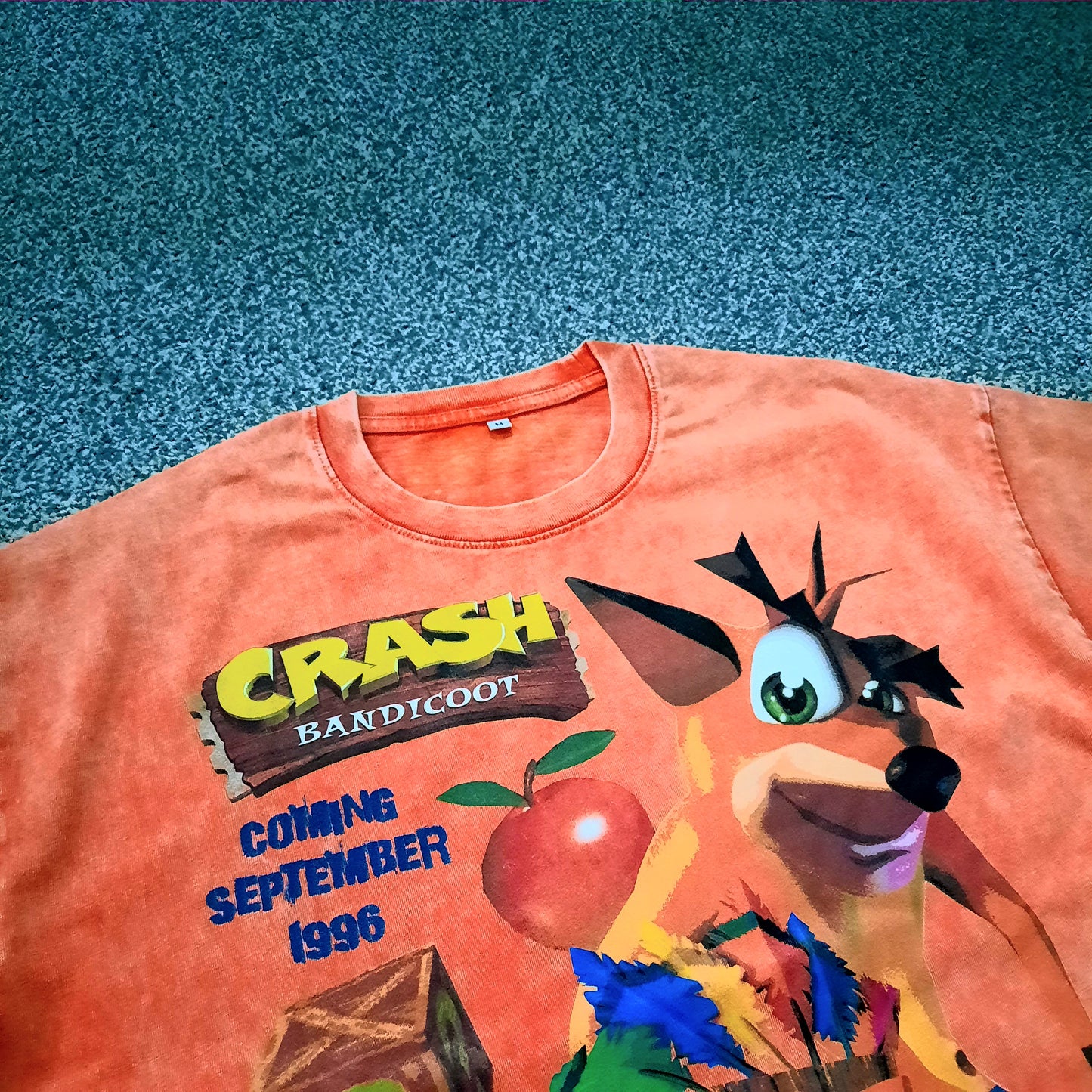 take a spin snow wash tee