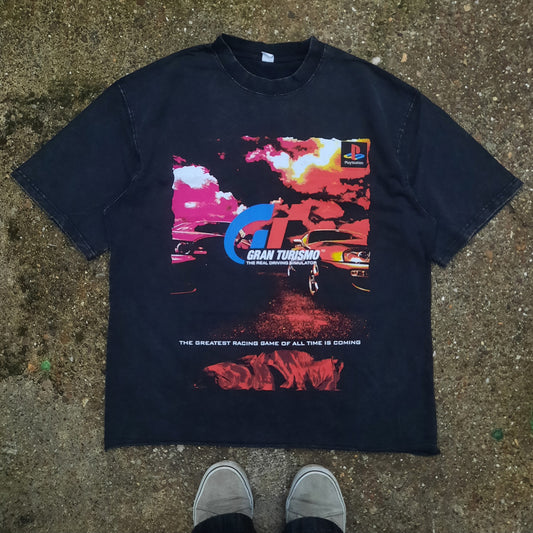 the real driving simulator raw hem tee