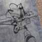 2006 vintage wash jorts (black print)