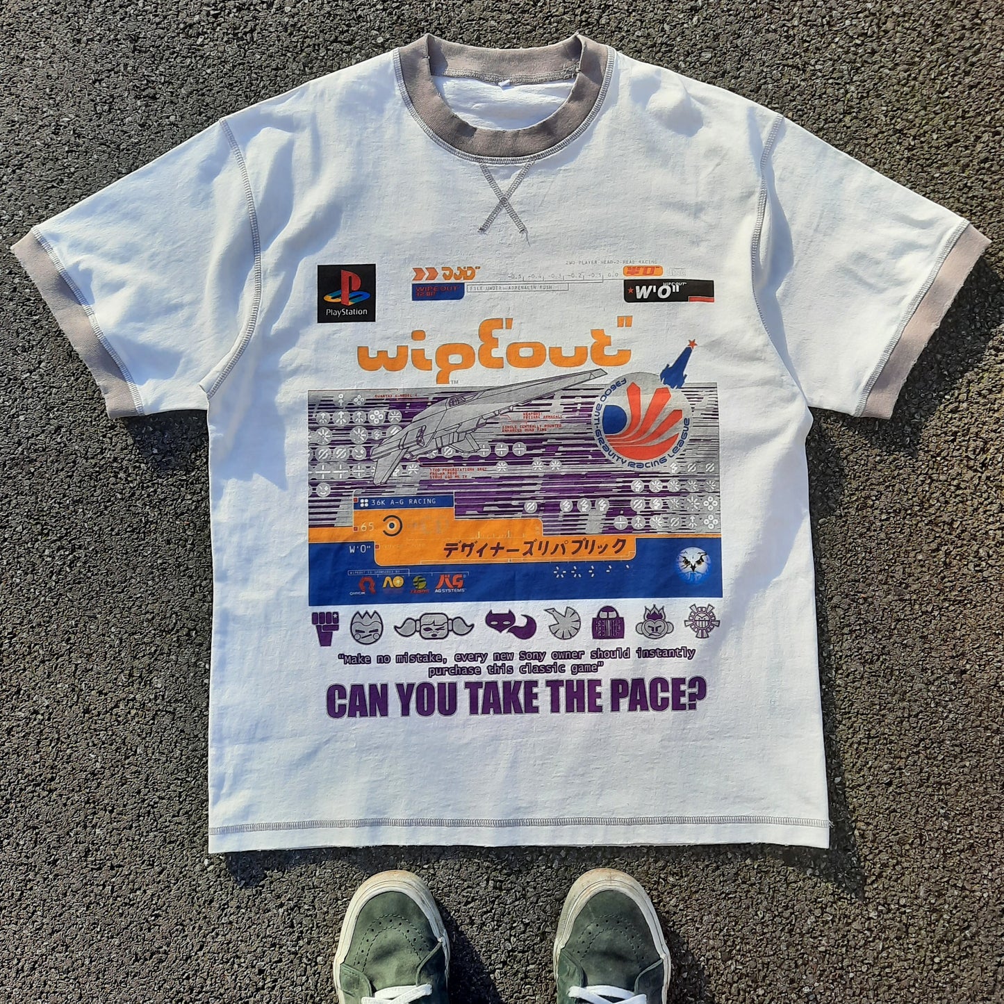 TAKE THE PACE remix contrast tee
