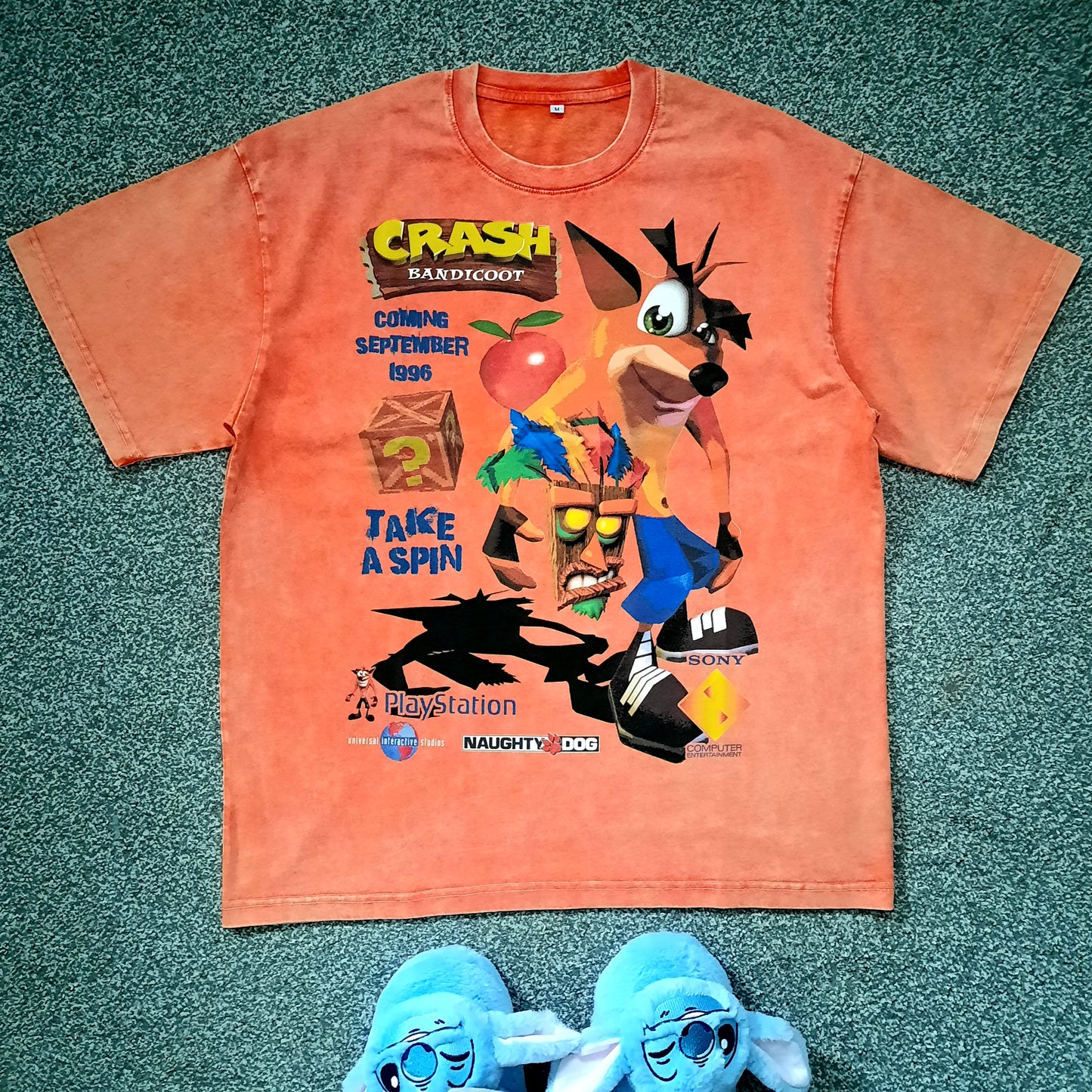 take a spin snow wash tee