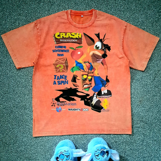 take a spin snow wash tee