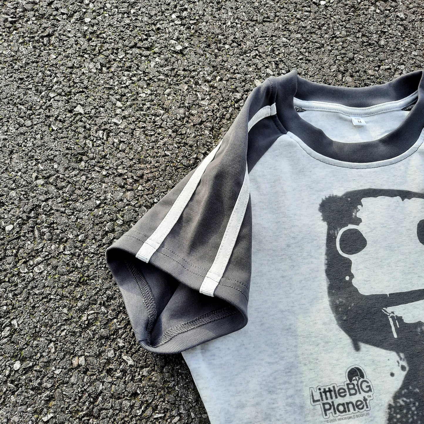 stamp bodycon raglan tee