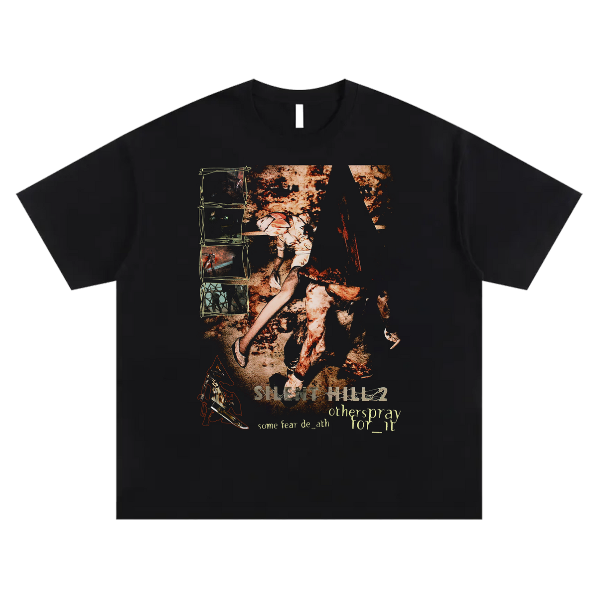 Red Pyramid Thing black tee