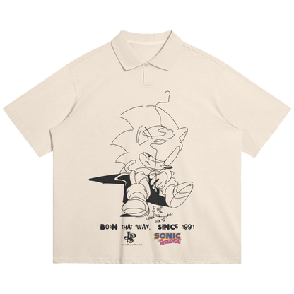 (PREMIUM) smoke break oversized polo