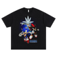 hedgy trio black tee