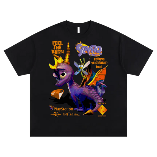 feel the burn black tee